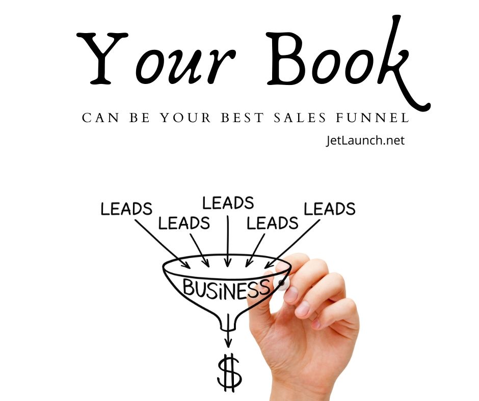 A sales funnel with leads coming in and money coming out